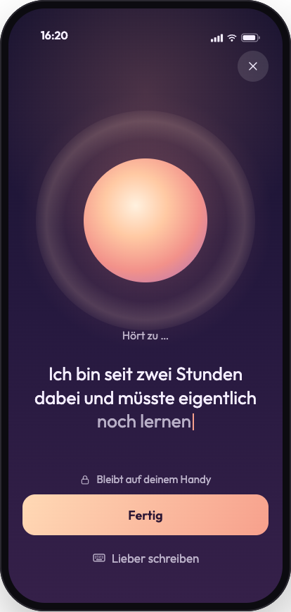 BaseRegain hört zu: Ich bin seit zwei Stunden dabei und müsste eigentlich noch lernen.