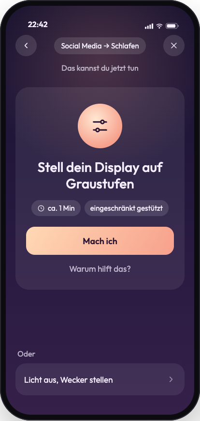 Ein Vorschlag: Stell dein Display auf Graustufen, ca. 1 Minute, eingeschränkt gestützt.
